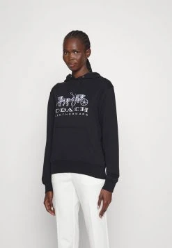 Deals ???? Coach EVERGREEN HORSE AND CARRIAGE HOODIE - Sweatshirt - Black ⭐