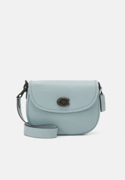 Cheap ???? Coach POLISHED PEBBLE WILLOW SADDLE BAG - Across Body Bag - Aqua ????