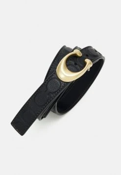 Cheapest ???? Coach SCULPTED EMBOSSED BELT - Belt - Black ???? -Coach Shop e33db507ab75460aa2af5e3d220009da