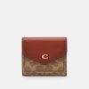 Best Pirce ❤️ Coach COLORBLOCK SIGNATURE SMALL WALLET - Wallet - Tan Rust ✔️