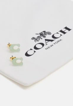 Buy ???? Coach STUD EARRINGS - Earrings - Green ⌛ -Coach Shop e5532a183bf14c1dbe45d90cbc427361