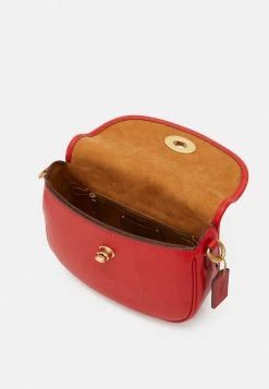 New ???? Coach POLISHED PEBBLE WILLOW SADDLE BAG - Across Body Bag - Sport Red ⌛ -Coach Shop e613e9f1fc9e48249d41e04e2f68b605