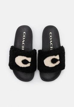 Outlet ???? Coach ULLA SLIDE - Mules - Black ???? -Coach Shop e629320da7b64abcae02aac490c609b6
