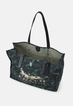 Wholesale ???? Coach TOTE WITH HORSE AND CARRIAGE UNISEX - Tote Bag - Steam Multi ???? -Coach Shop e890a0ea71374beb84f6709926efc6a9