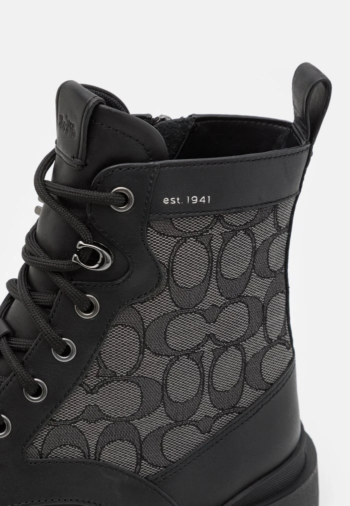 Wholesale ⌛ Coach CITYSOLE SIGNATURE - Lace-up Ankle ???? Boots - Black ???? 6 Wholesale ⌛ Coach CITYSOLE SIGNATURE - Lace-up Ankle ???? Boots - Black ???? - Image 6