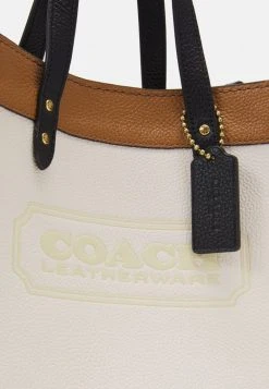 Best Sale ✔️ Coach COLORBLOCK BADGE FIELD TOTE WITH CROSSBODY - ???? Handbag - Chalk/multi ???? -Coach Shop eddba986f1a842fab6e483d15b18e784