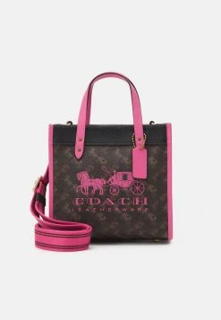 Coach Shop 20 Coupon ???? Coach HORSE AND CARRIAGE WITH BADGE ???? COATED FIELD TOTE - Tote Bag - Truffle Petunia ????