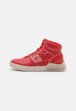 Top 10 ???? Coach CITYSOLE TROMPE LOEIL - High-top Trainers - Sport Red/steam ????